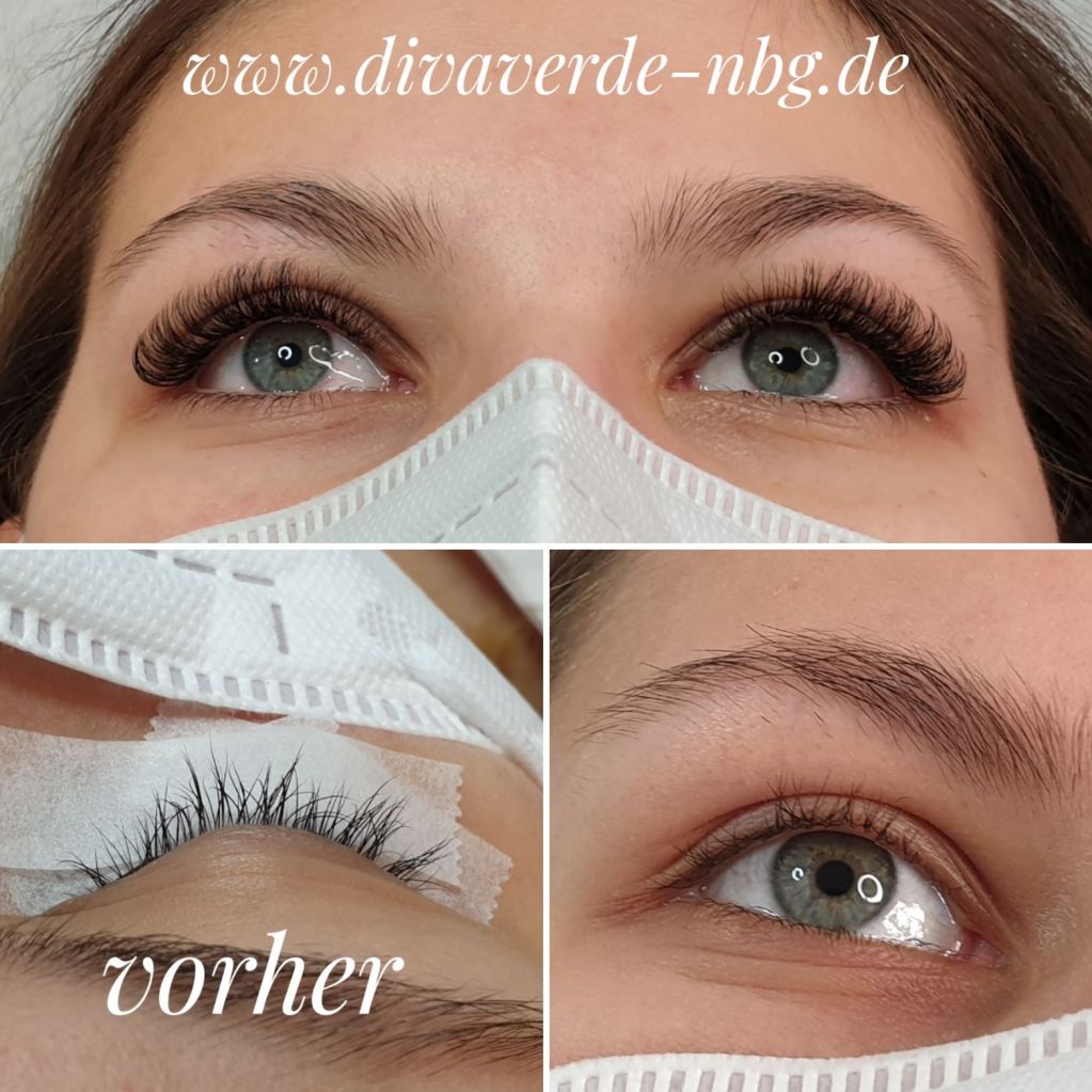 Wimpern Pflege bei Divaverde Nürnberg